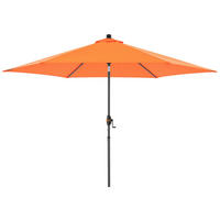 SONNENSCHIRM 305 cm  - Anthrazit/Orange, Basics, Textil/Metall (305/305cm) - Doppler