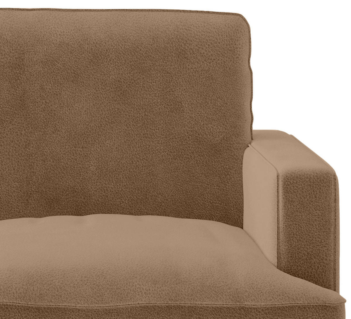 SITZGARNITUR Flachgewebe Braun  - Schwarz/Braun, Design, Textil/Metall (202/250cm) - Livetastic
