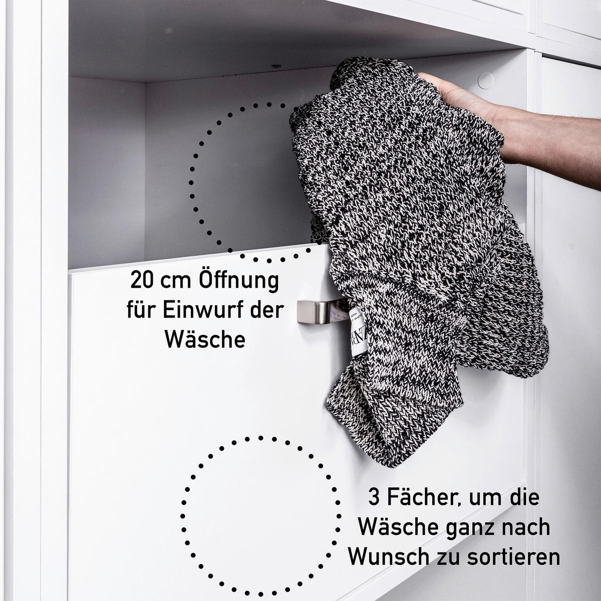 HAUSWIRTSCHAFTSRAUM 201/164/68 cm  in Weiß  - Weiß, MODERN, Holzwerkstoff (201/164/68cm) - home24