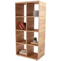 REGAL 73,2/145/35 cm barve hrasta  - črna/barve hrasta, Konvencionalno, umetna masa/leseni material (73,2/145/35cm) - Xora