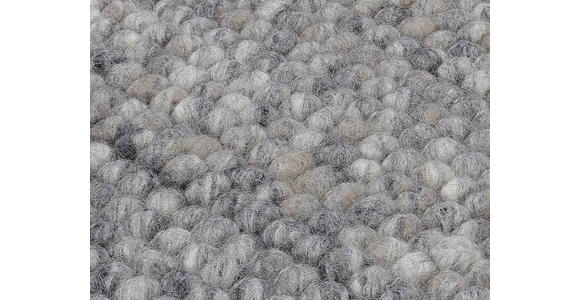 HANDWEBTEPPICH 200/200 cm Helsinki - Grau, Basics, Textil (200/200cm) - Linea Natura