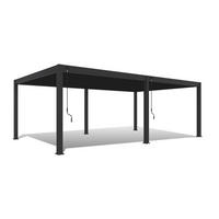 PERGOLA 800/255/400 cm Aluminium  - Anthrazit, Basics, Metall (800/255/400cm) - Gardenson