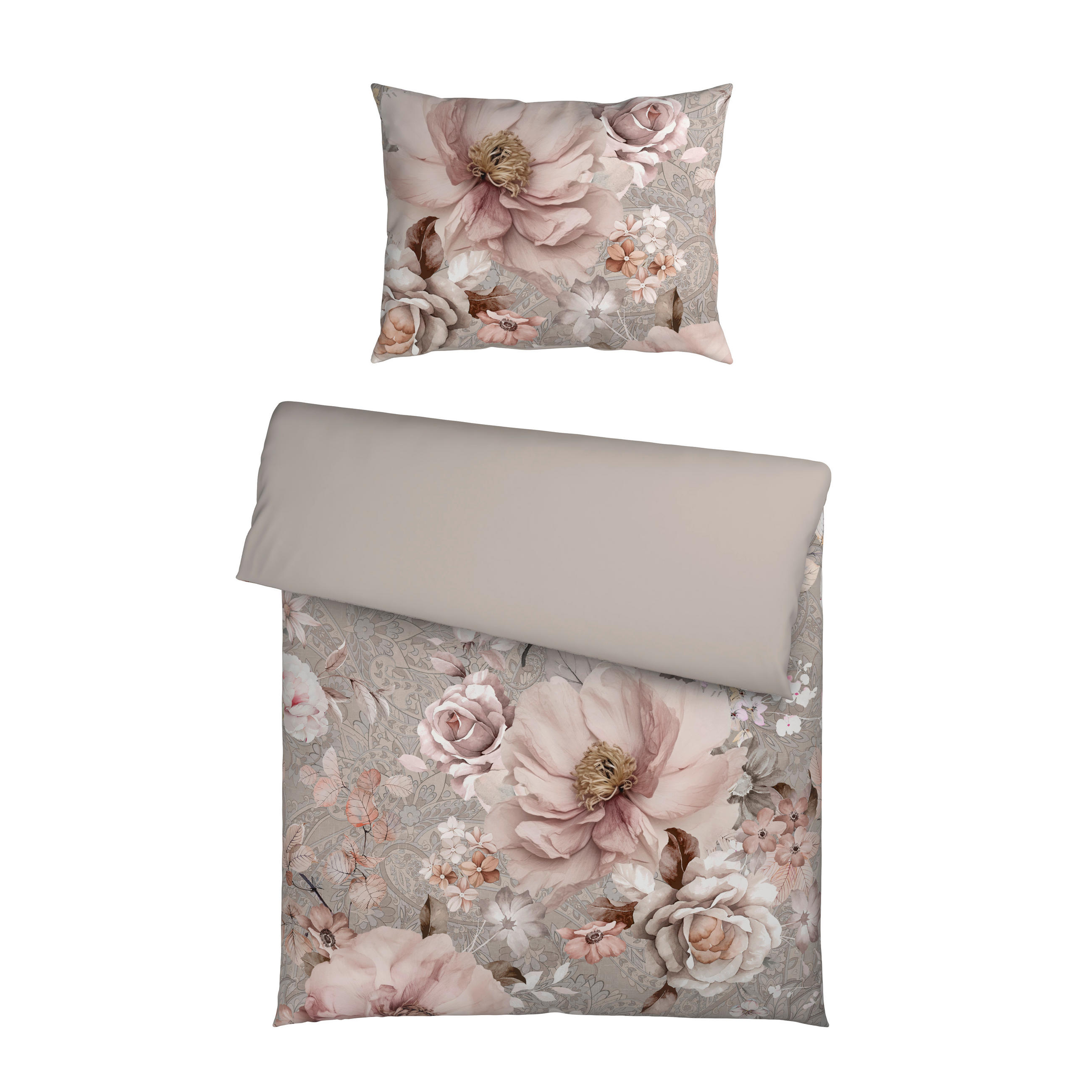BETTWÄSCHE 2-teilig Satin 140/200 cm  - Multicolor, Textil (140/200cm) - Esposa
