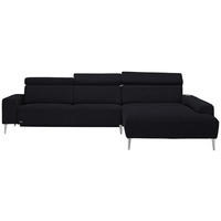 ECKSOFA in Webstoff Anthrazit  308/205 cm  - Anthrazit/Alufarben, Design, Textil (308/205cm) - Sedda