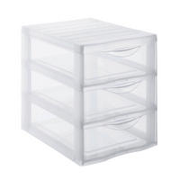 SCHUBLADENBOX  - Transparent, Basics, Kunststoff (25,5/25,5/18,5cm) - Rotho