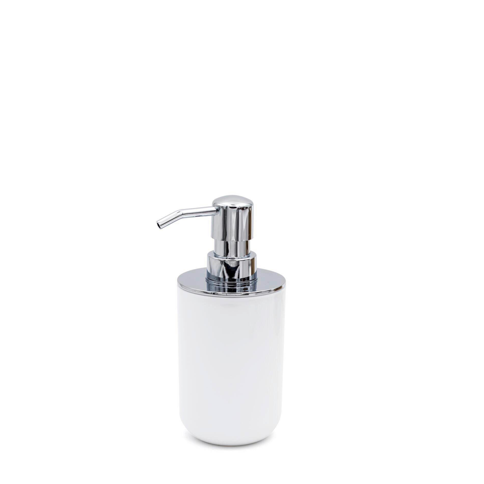 SEIFENSPENDER Kunststoff  - Chromfarben/Weiss, Basics, Kunststoff (7,1/16,4/7,1cm) - Sadena