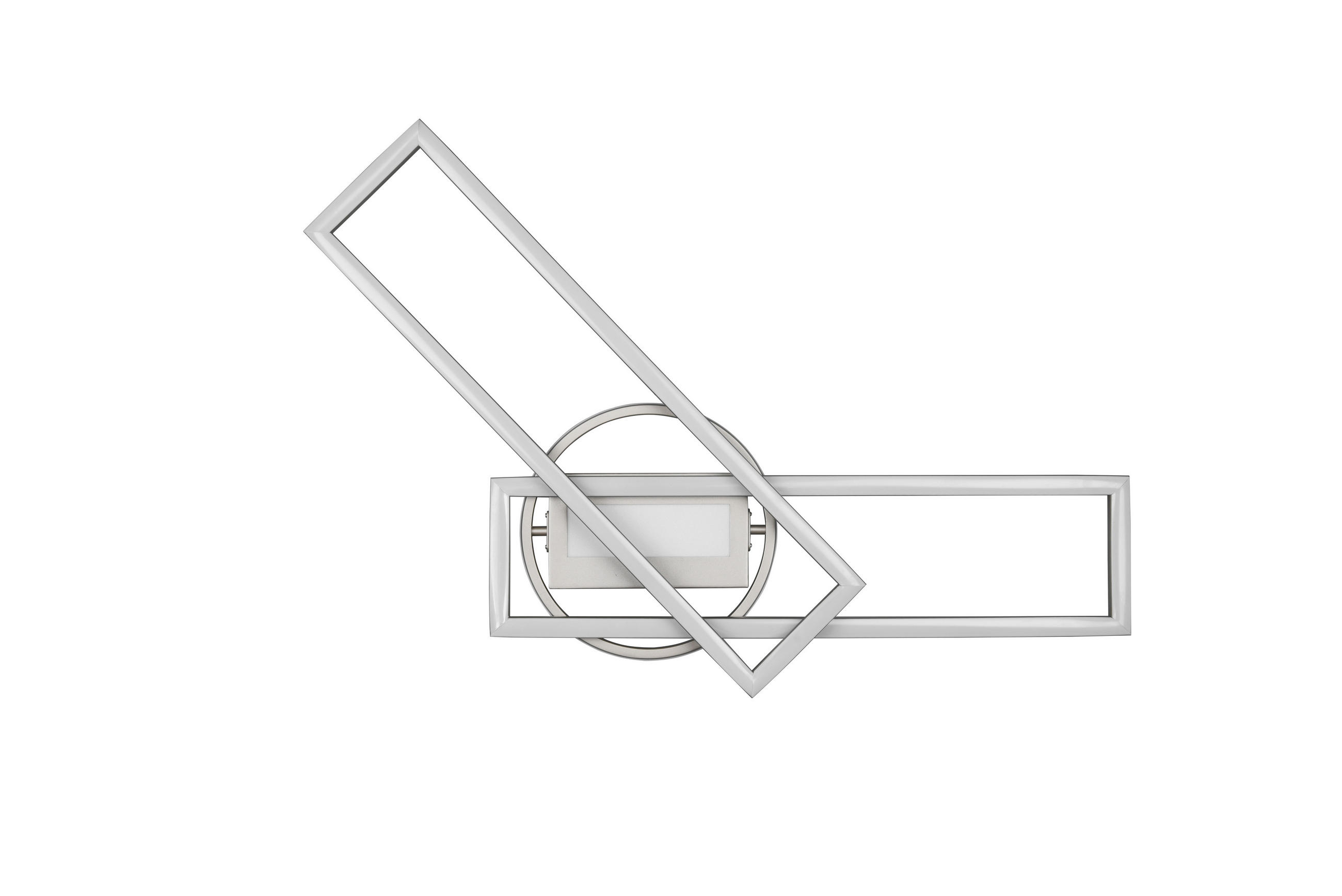 XXXLutz Led-Deckenleuchte Twister Nickel 24.5x8.5x90 cm