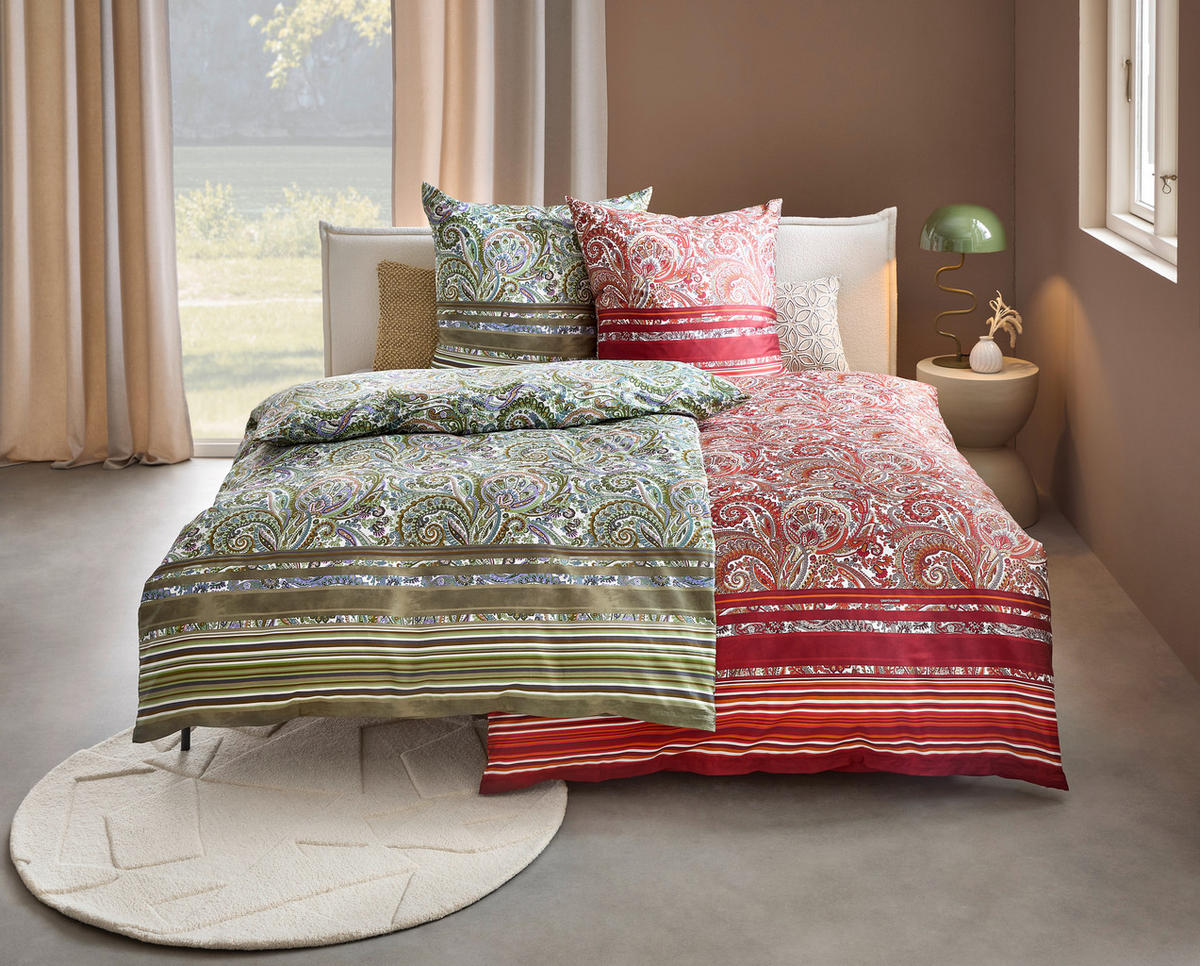 BETTWÄSCHE Satin 135/200 cm  - Rot, KONVENTIONELL, Textil (135/200cm) - Bassetti