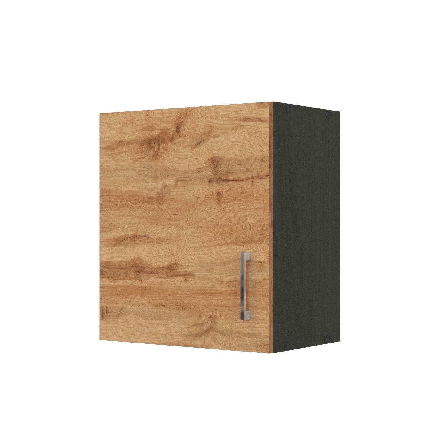 KÜCHENOBERSCHRANK 50/57/34 cm  in Anthrazit, Eiche Wotan  - Chromfarben/Anthrazit, MODERN, Holzwerkstoff/Metall (50/57/34cm) - Held