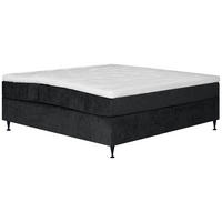 KONTINENTALSÄNG 210/210 cm  i mörkgrå  - mörkgrå/svart, Klassisk, metall/trä (210/210cm) - Ambiente