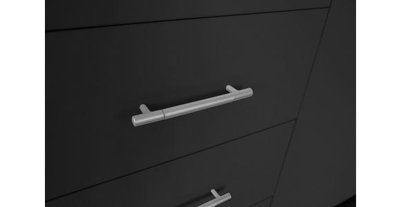 DREHTÜRENSCHRANK in Anthrazit, Anthrazit Hochglanz - Anthrazit/Anthrazit Hochglanz, KONVENTIONELL, Holzwerkstoff/Metall (244/218,6/59,4cm) - Xora