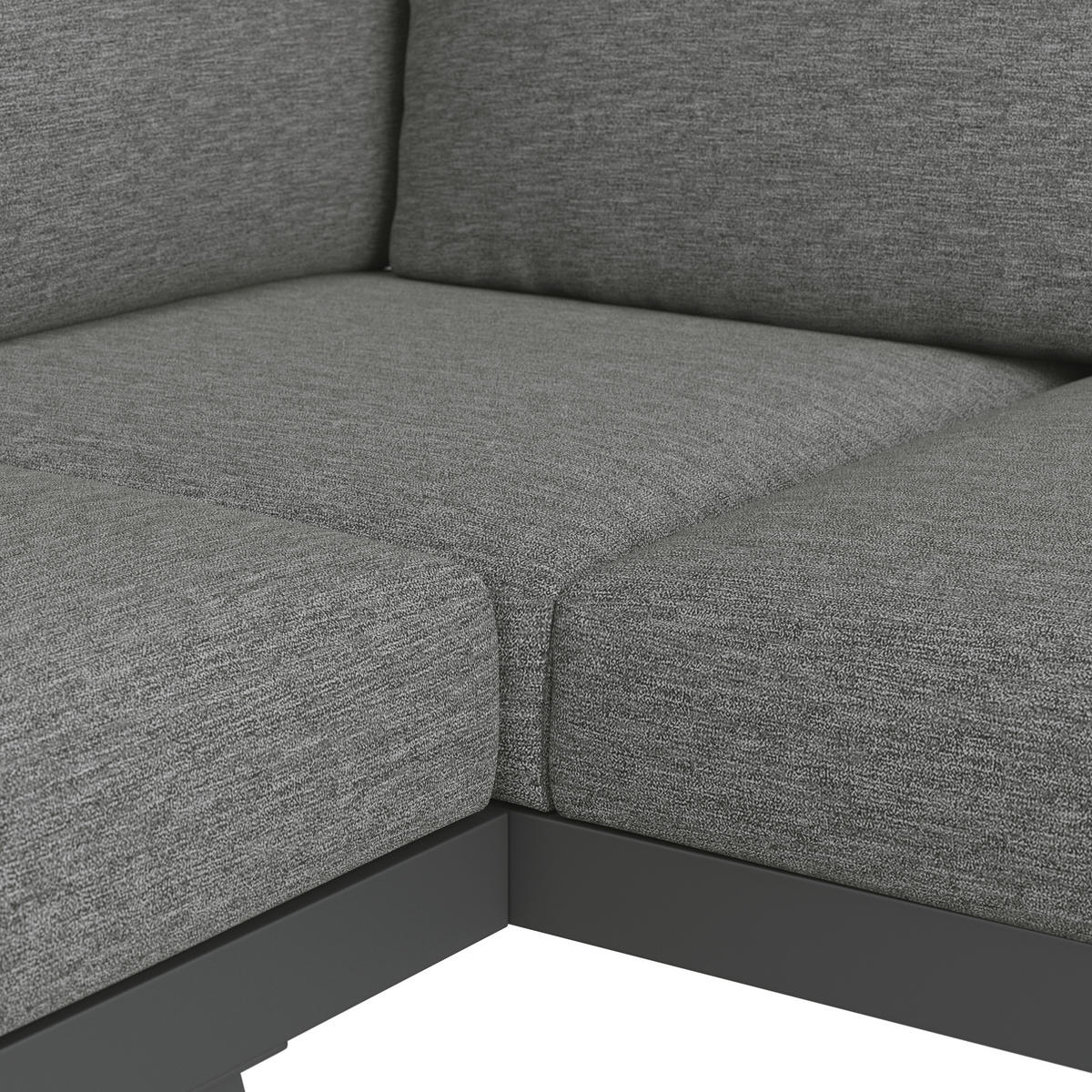 Set Mobilier De Grădină  - antracit/gri, Modern, metal (195/72/74,5cm) - Ambia Garden