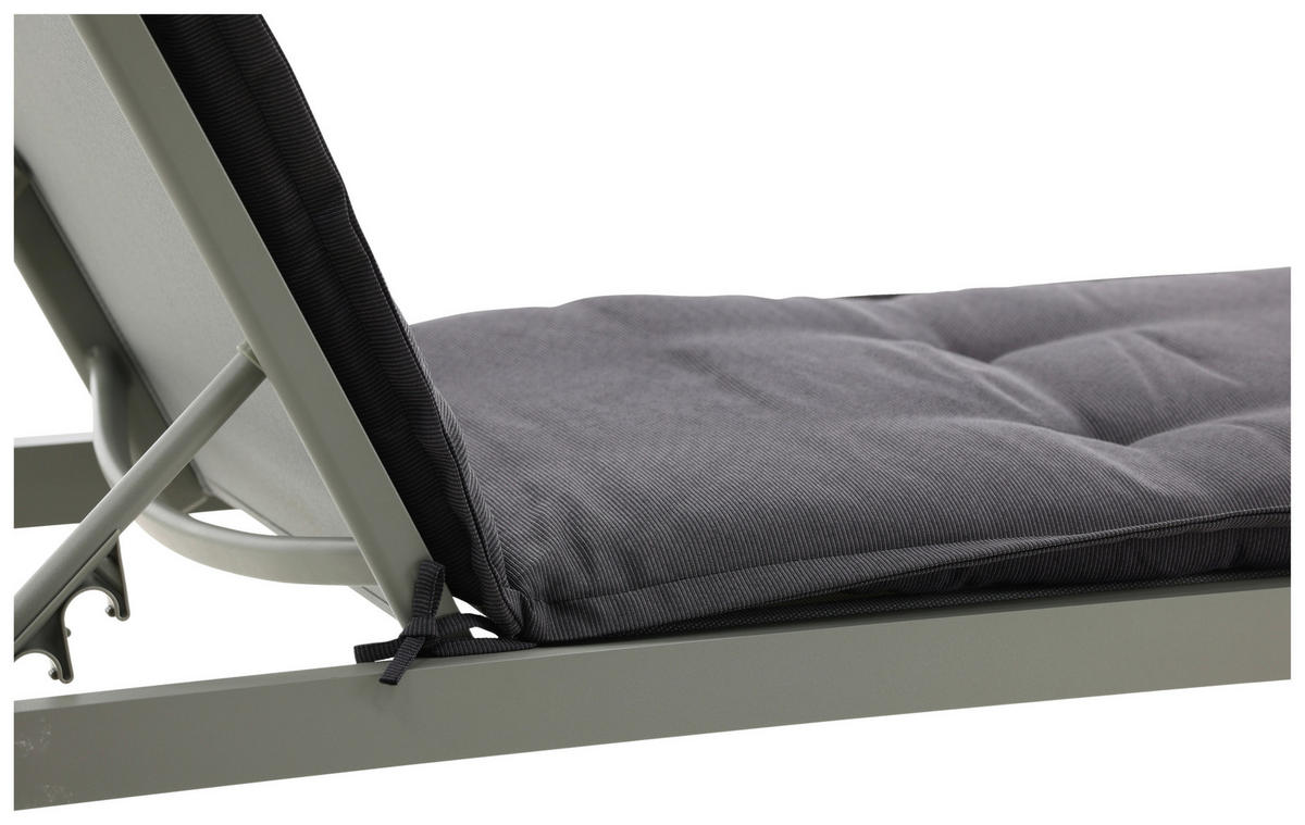 DYNA TILL SOLSÄNG   60/5.5/193 cm  - mörkgrå, Klassisk, textil (60/5.5/193cm) - Gardenson