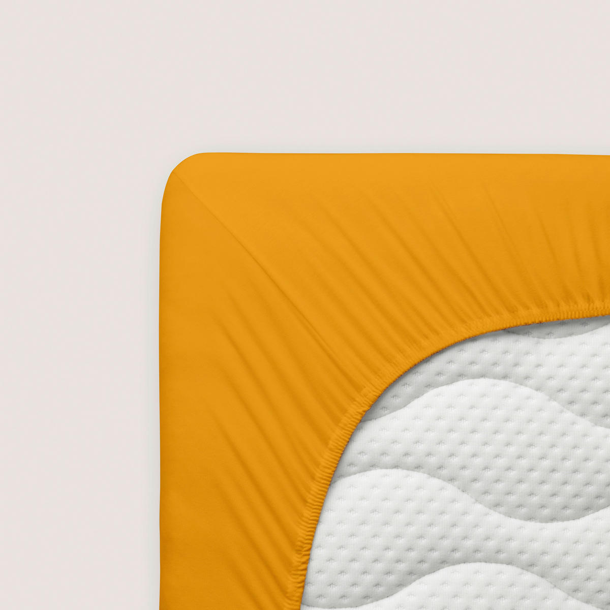 SPANNLEINTUCH 120/200 cm Jersey  - Goldfarben, Basics, Textil (120/200cm) - Novel