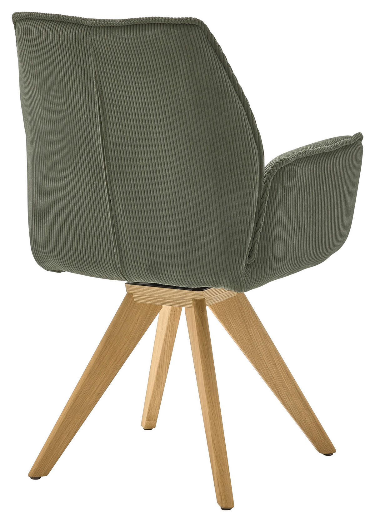 ARMLEHNSTUHL  in Cord  - Wildeiche/Eichefarben, Design, Holz/Textil (63/91/65cm) - Musterring