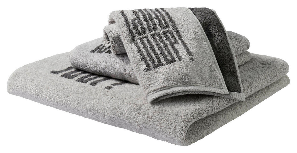 DUSCHTUCH BARS DOUEBLEFACE 80/150 cm  - Platinfarben/Grau, Basics, Textil (80/150cm) - Joop!