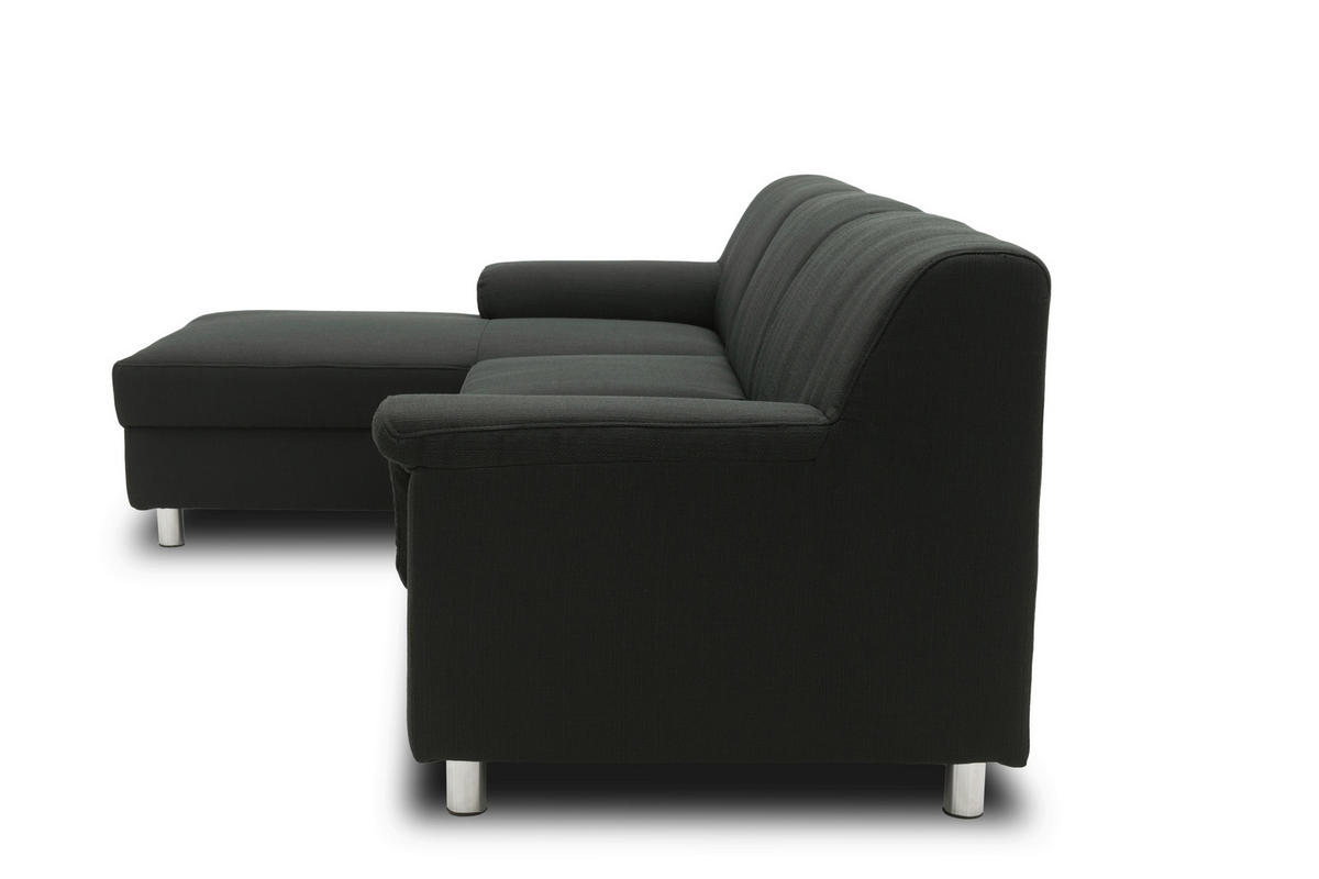 Freisteller von MID.YOU ECKSOFA Schwarz Webstoff.