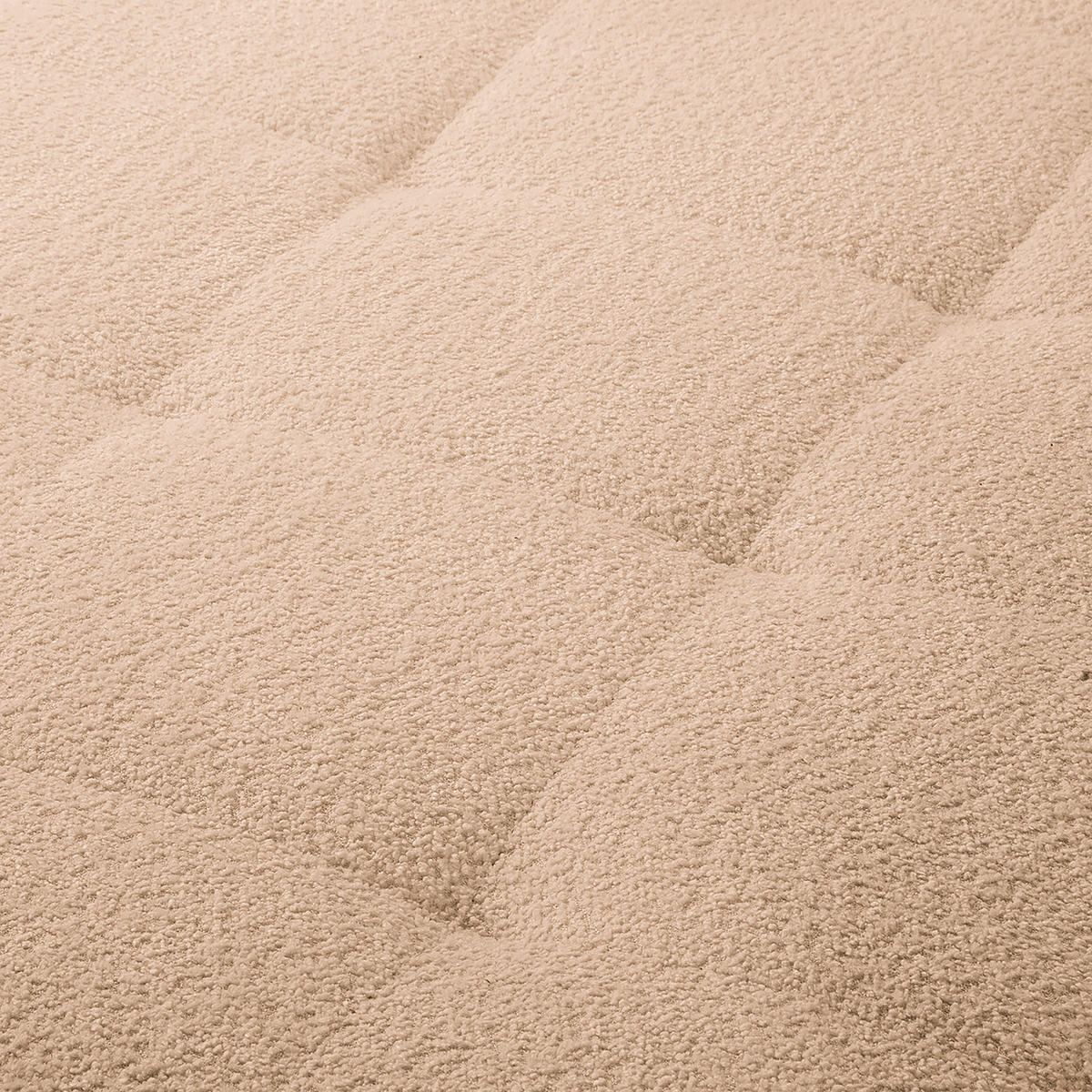 ECKSOFA Ariella Beige Bouclé  - Beige/Naturfarben, Design, Holz/Textil (231/161cm) - Livetastic