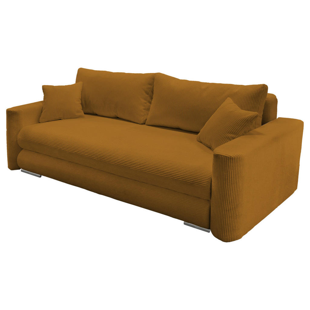 Thumbnail - Mid.you Schlafsofa, Rost, Textil, 232x88x105 cm, Liegefunktion, Wohnzimmer, Sofas & Couches, Schlafsofas, Schlafsofas mi...