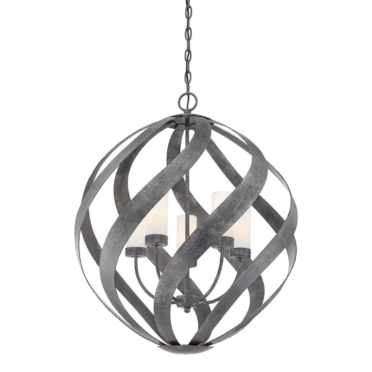 ZUNANJA VISEČA SVETILKA  Elstead Blacksmith      66.4/85.5 cm       - črna, Konvencionalno, kovina/steklo (66.4/85.5cm)