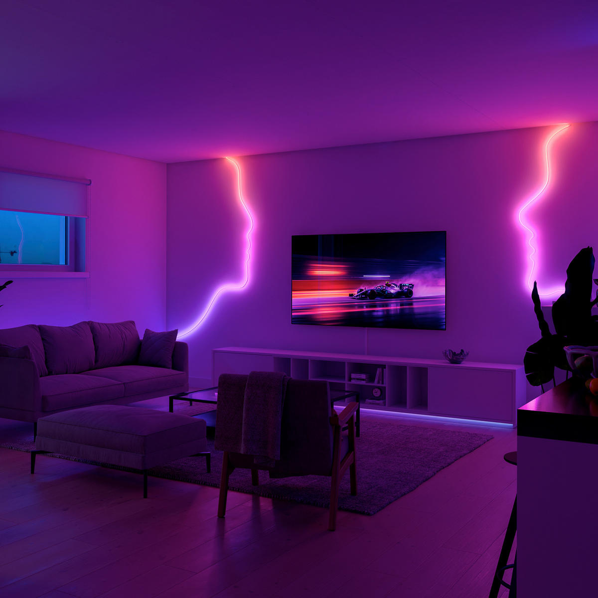 LED-STRIP Essential  - Weiß, Basics, Kunststoff (1,3/0.7cm) - Philips HUE