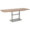 COUCHTISCH in Holzwerkstoff 110/63/53 cm  - Eichefarben/Silberfarben, KONVENTIONELL, Holzwerkstoff (110/63/53cm) - Venda