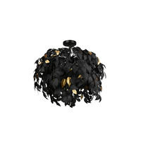 DECKENLEUCHTE  70/73 cm    - Schwarz, Trend, Metall (70/73cm)