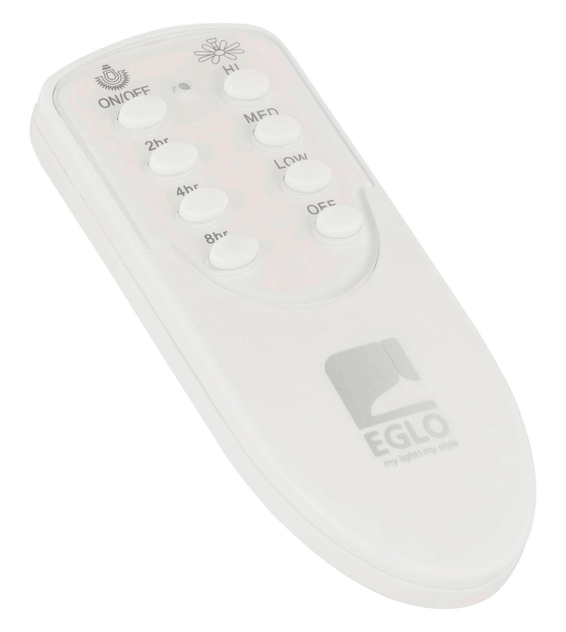 DECKENVENTILATOR - Weiß, Basics, Naturmaterialien/Kunststoff (122/33,4cm) - Eglo
