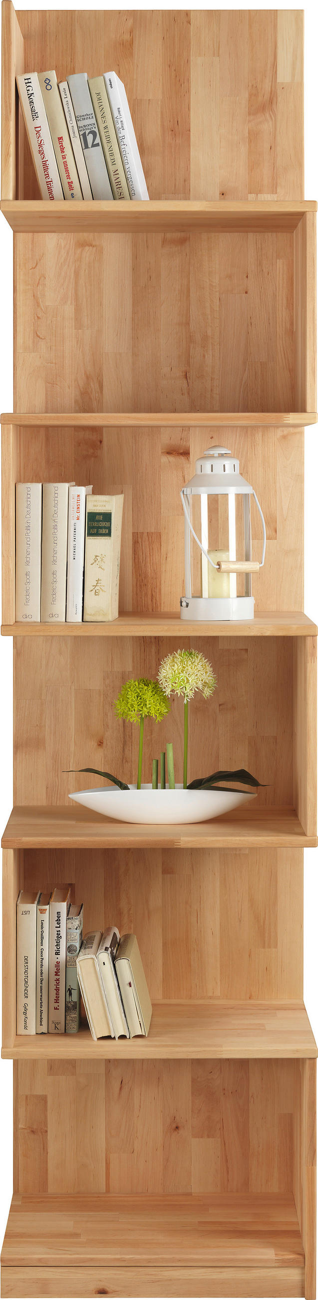 REGAL  50/211/38 cm Erlefarben  - Erlefarben, Natur, Holz (50/211/38cm) - Linea Natura