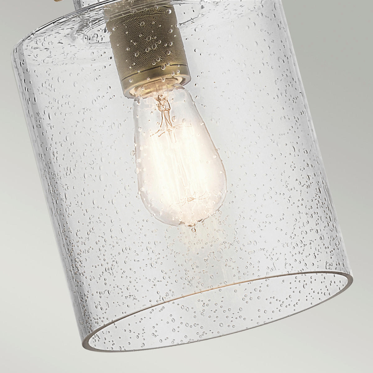 HÄNGELEUCHTE 18/65.4 cm    - Messingfarben, Konventionell, Glas/Metall (18/65.4cm) - Elstead Lighting
