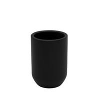 FOGKEFETARTÓ POHÁR műanyag  - fekete, Basics, műanyag (7/10,5/7cm) - Sadena