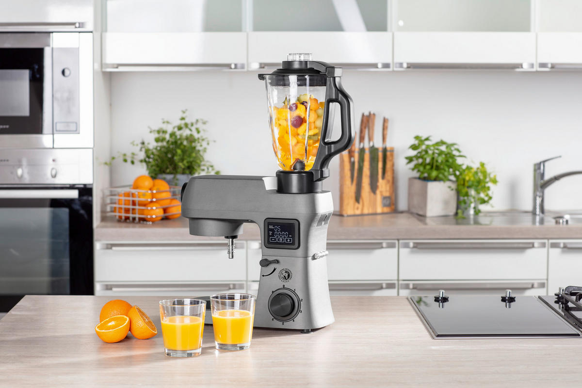 MULTI-KÜCHENMASCHINE Chef Cuisine Küchenmaschine  - Schwarz, Basics, Glas/Kunststoff (21/21/29cm) - CHEF CUISINE