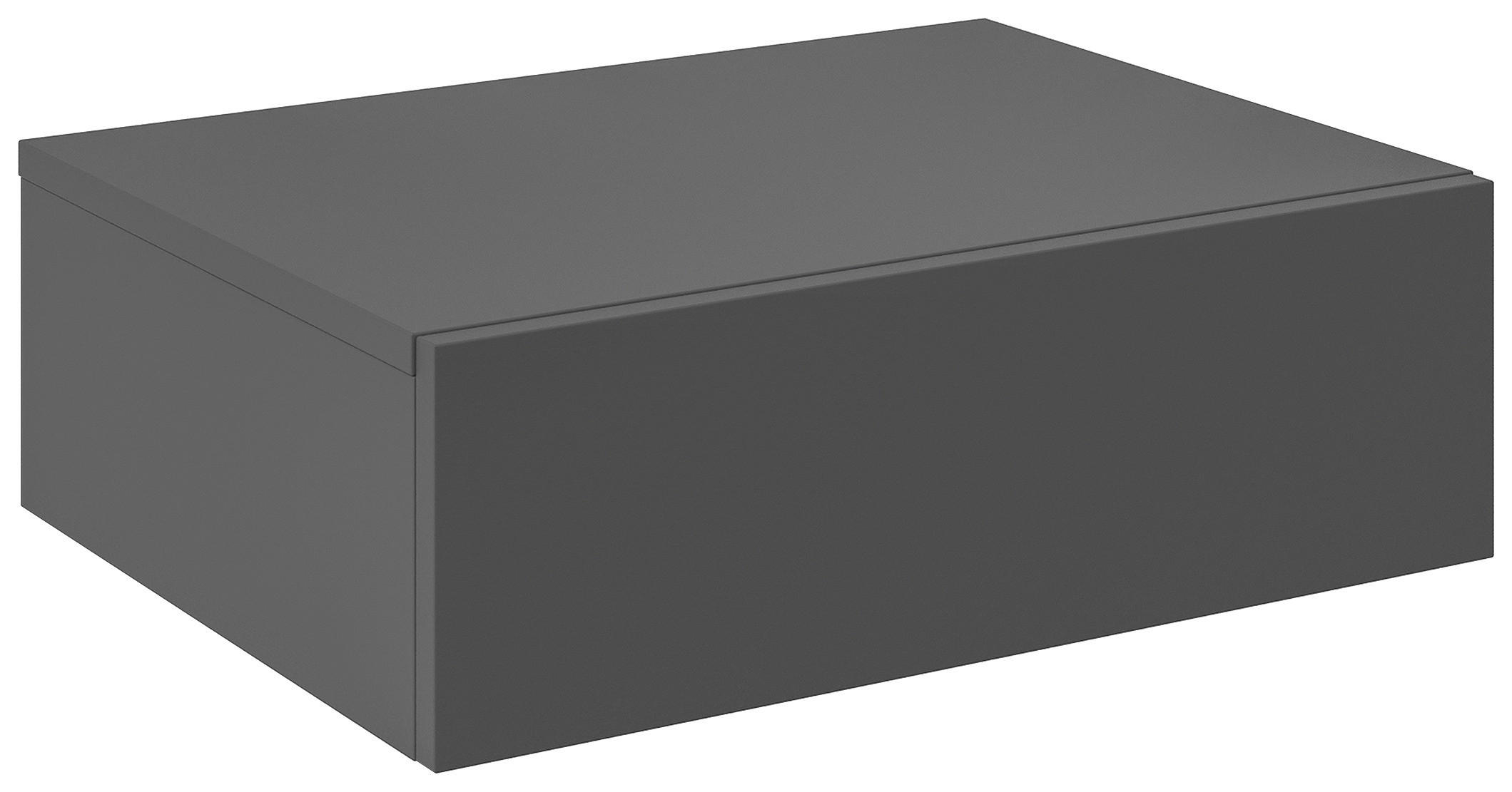 SÄNGBORD i antracit  - antracit, Design, trämaterial (50/16/40cm) - Hom`in