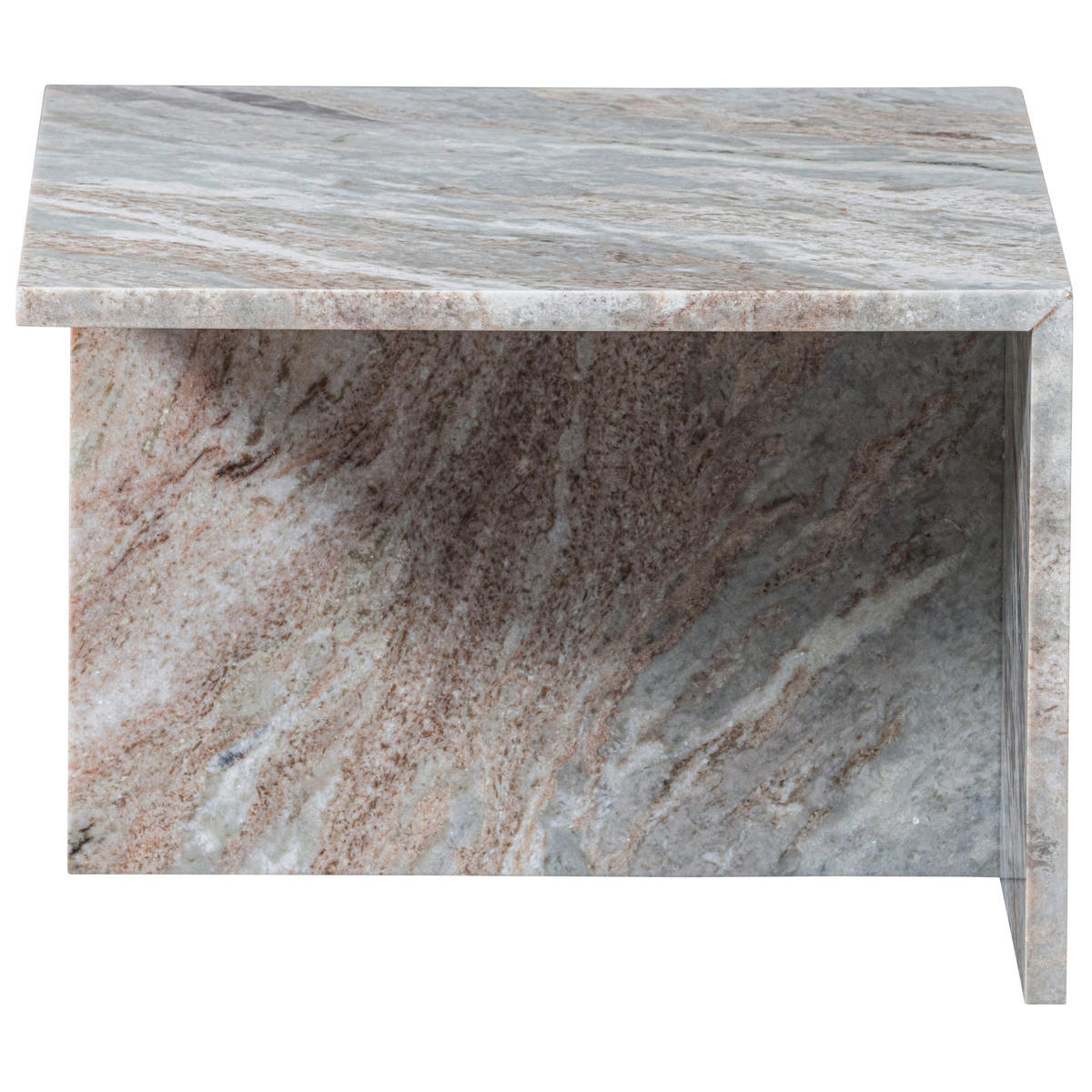 BEISTELLTISCH in Stein 50/50/35 cm  - Naturfarben, Design, Stein (50/50/35cm) - Livetastic