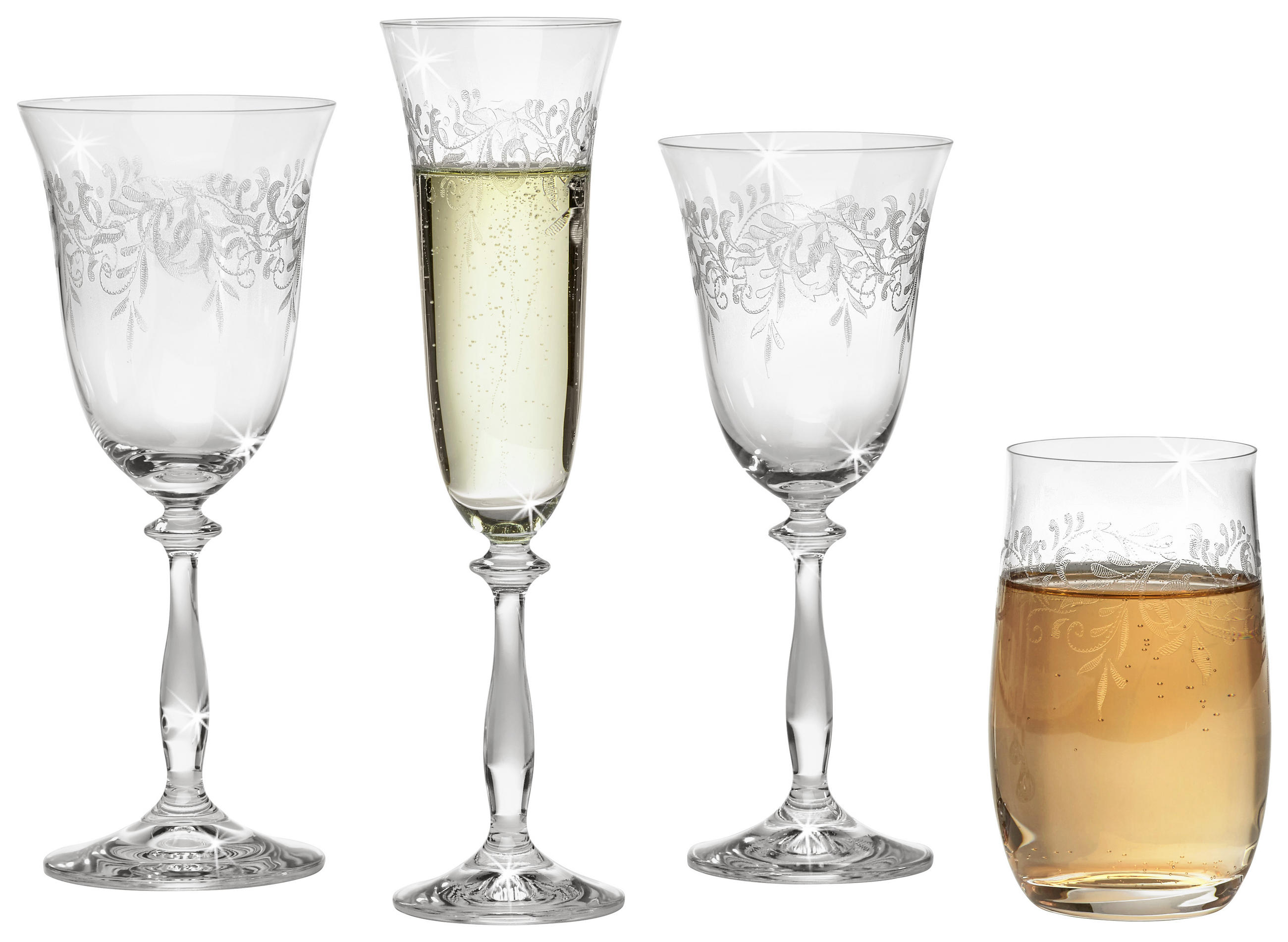 TRINKGLAS-SET 6-teilig - Klar, Trend, Glas (0,38l) - Novel