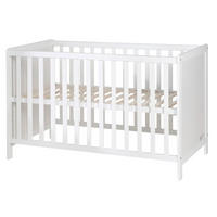 BEISTELLBETT roba Gitterbett / Beistellbett  - Weiß, Basics, Holz/Holzwerkstoff (66/76/121,5cm) - Roba