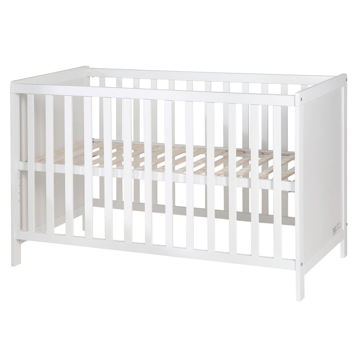 BEISTELLBETT roba Gitterbett / Beistellbett  - Weiß, Basics, Holz/Holzwerkstoff (66/76/121,5cm) - Roba