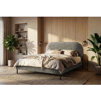 POLSTERBETT 180/200 cm  Beige  - Beige/Schwarz, Modern, Holz/Holzwerkstoff (180/200cm) - MID.YOU