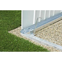 BODENRAHMEN - Silberfarben, Design, Metall (150/4/78cm) - Biohort