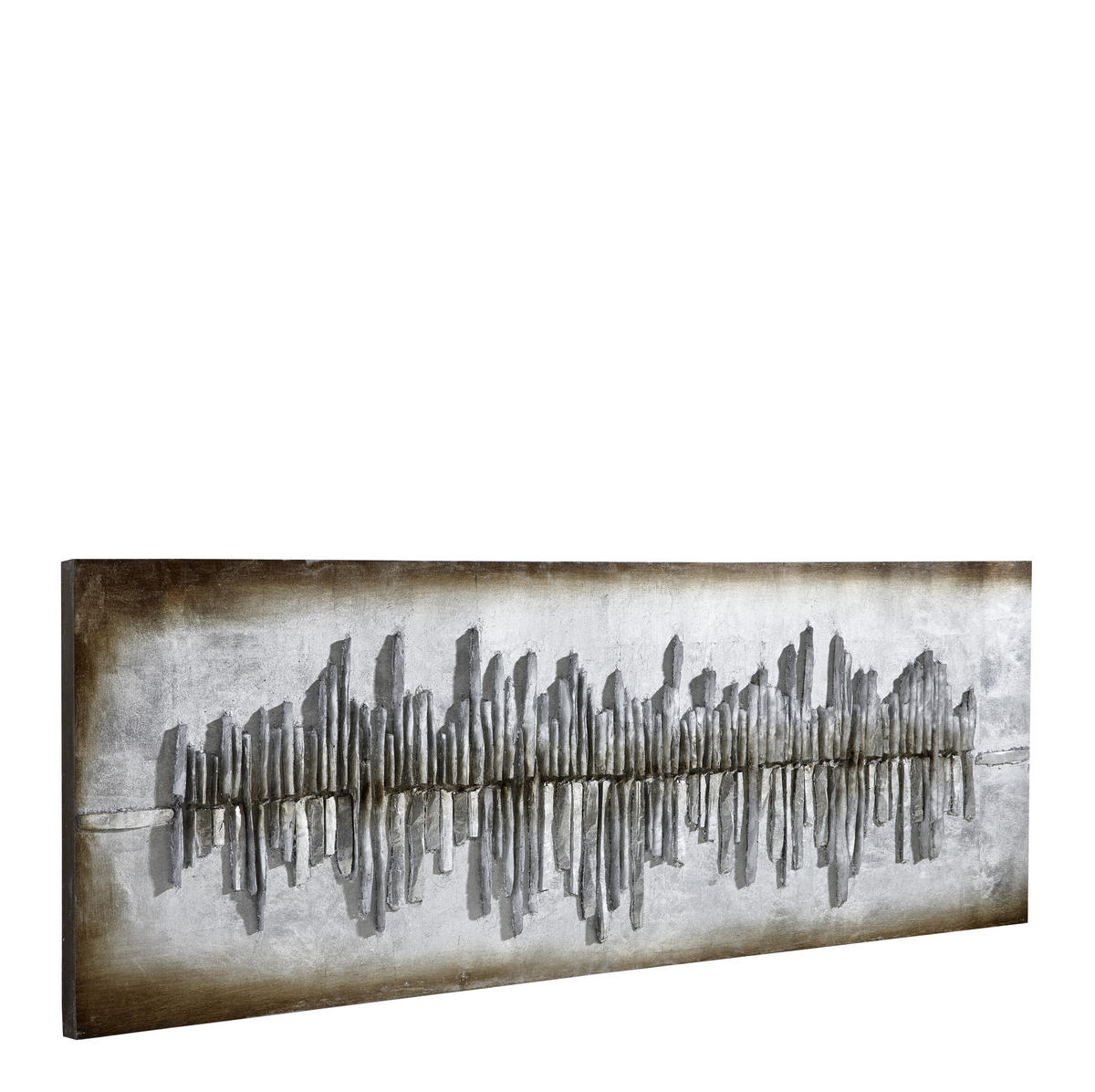 OBJEKTBILD Abstraktes  - Platinfarben/Silberfarben, Design, Holz (180/60/7,5cm) - Monee