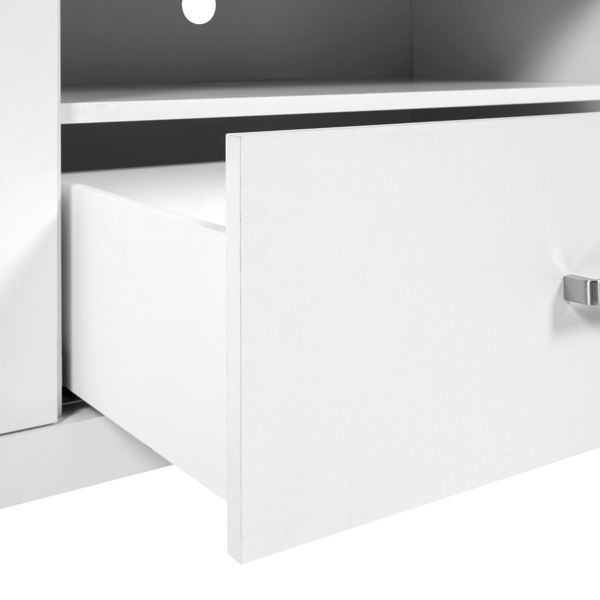 NISKA KOMODA   173/64/45 cm   bijela, hrast Artisan   - bijela/srebrne boje, Romantično / ladanjski, drvni materijal/metal (173/64/45cm)