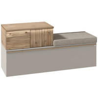 GARDEROBENBANK  in 128/62/42,9 cm  - Taupe/Wildeiche, Design, Holz/Holzwerkstoff (128/62/42,9cm) - Voglauer
