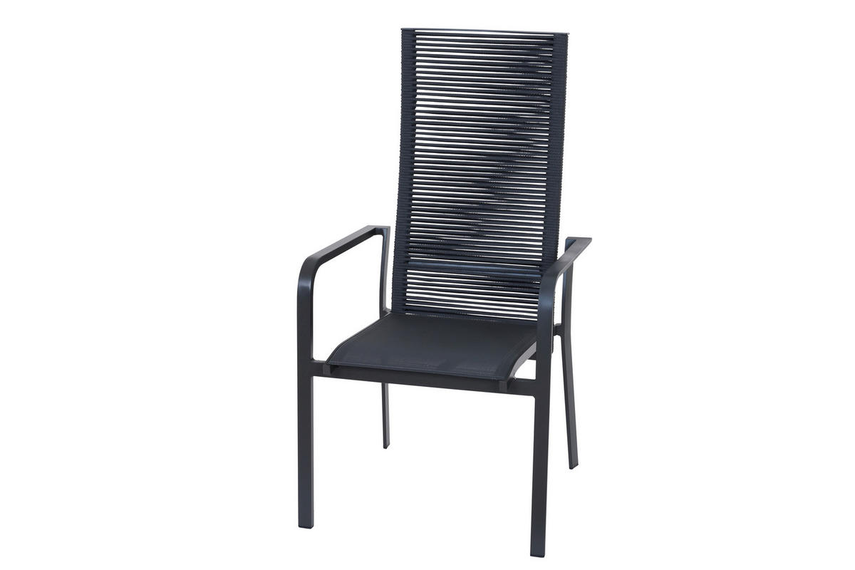 GARTENSESSEL Metall Grau  - Grau, Basics, Metall (60/113/63cm) - Siena Garden