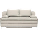 BOXSPRINGSOFA in Flachgewebe Naturfarben  - Chromfarben/Naturfarben, Design, Textil/Metall (200/93/107cm) - Novel
