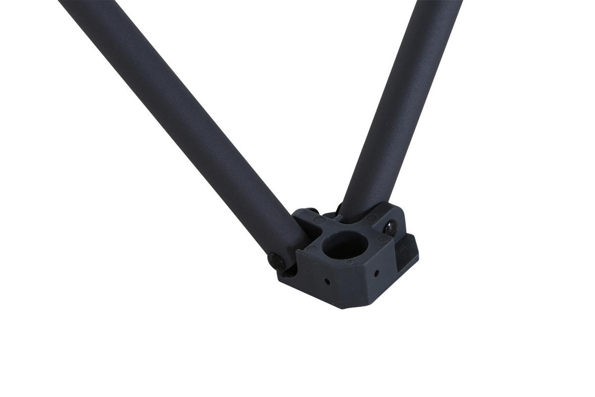 CAMPINGSESSEL - Anthrazit/Grau, KONVENTIONELL, Textil/Metall (90/96/61cm) - Siena Garden