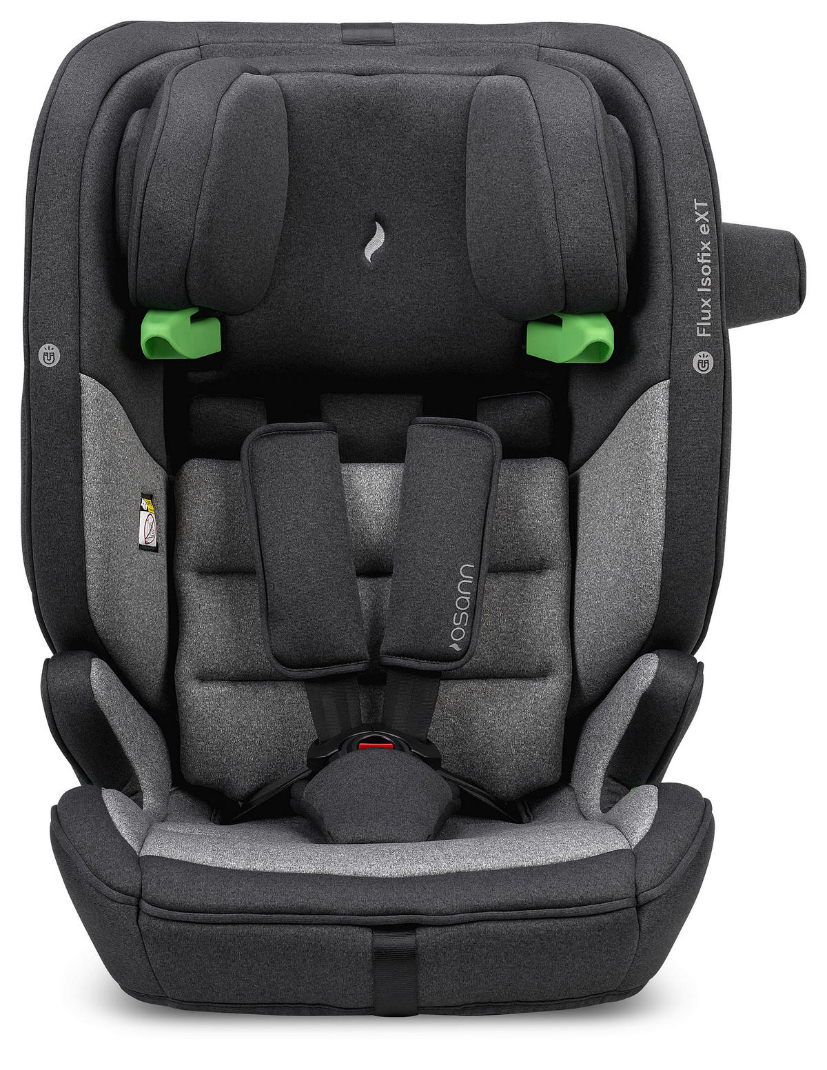 KINDERAUTOSITZ Flux Isofix eXT  - Schwarz/Grau, Basics, Kunststoff/Textil (44/61.5/47cm) - Osann