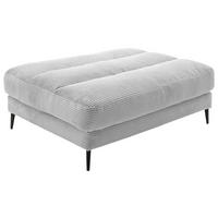 HOCKERBANK 90/83/125 cm Cord Grau Metall  - Schwarz/Grau, Design, Textil/Metall (90/83/125cm) - Dieter Knoll