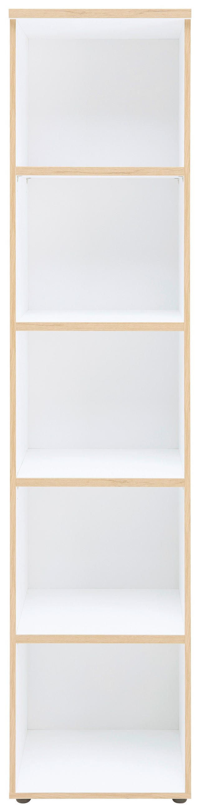 AKTENREGAL 45/197/38 cm  - Weiss/Schwarz, Konventionell, Holzwerkstoff/Kunststoff (45/197/38cm) - MID.YOU
