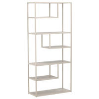 BÜCHERWAND Beige  - Beige, Design, Metall (85/188/35cm) - Livetastic
