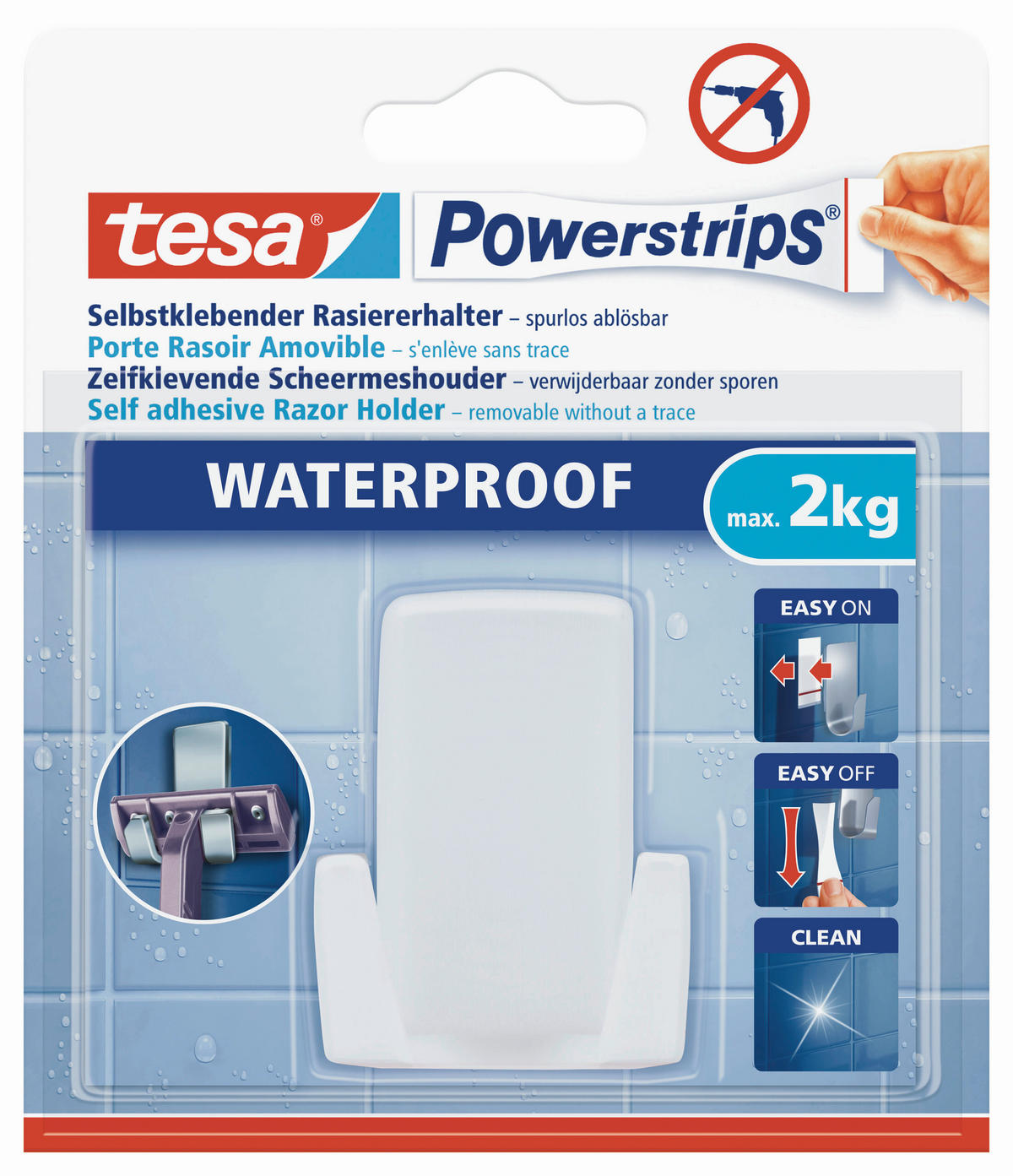 KLEBEHAKEN  in Weiß  - Weiß, Basics, Kunststoff (4,5/6/2,7cm) - Tesa